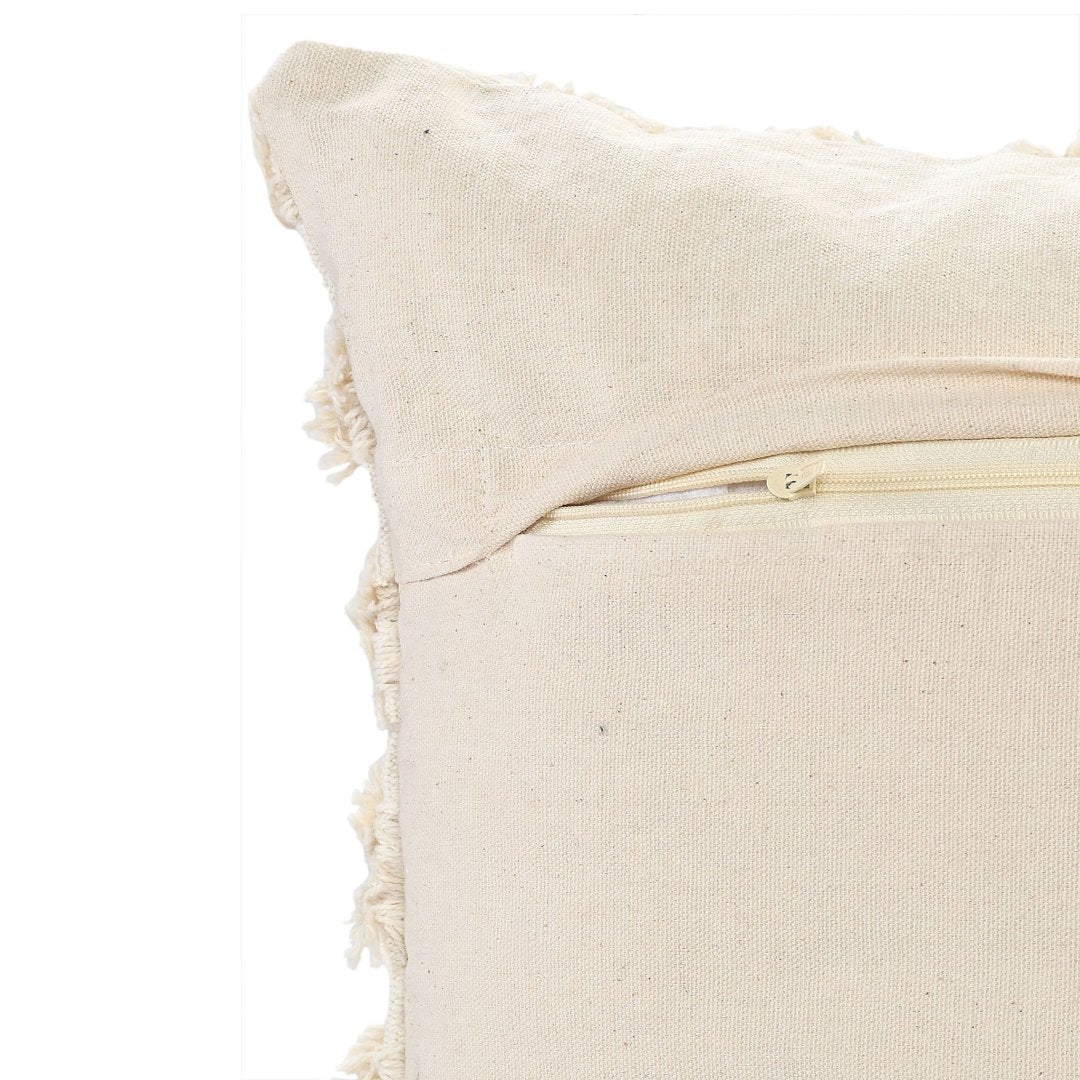 Ivory Tufted Cushion Cover