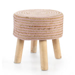 Circle of Life Jute Stool- Pink