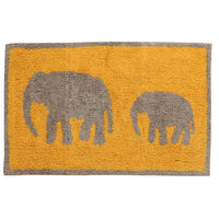 Pack of 2 Elephant Patterned Bath Mat