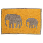 Pack of 2 Elephant Patterned Bath Mat