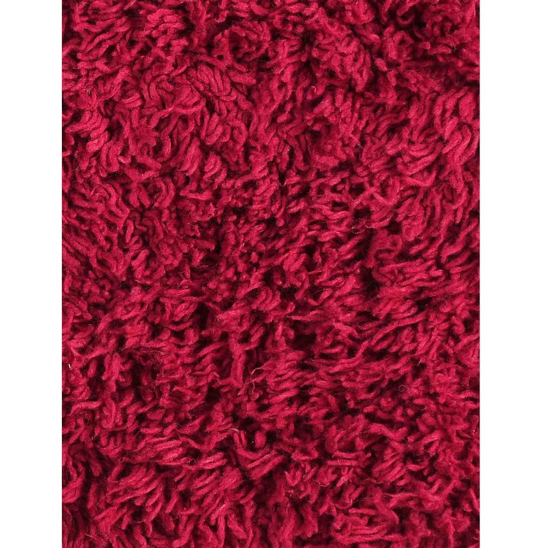 Pack of 2 Anti-skid Solid Bathmat and Contour set dark pink - Sashaaworld