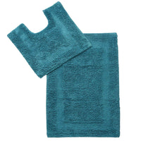 Pack of 2 Anti-skid Solid Bathmat and Contour set