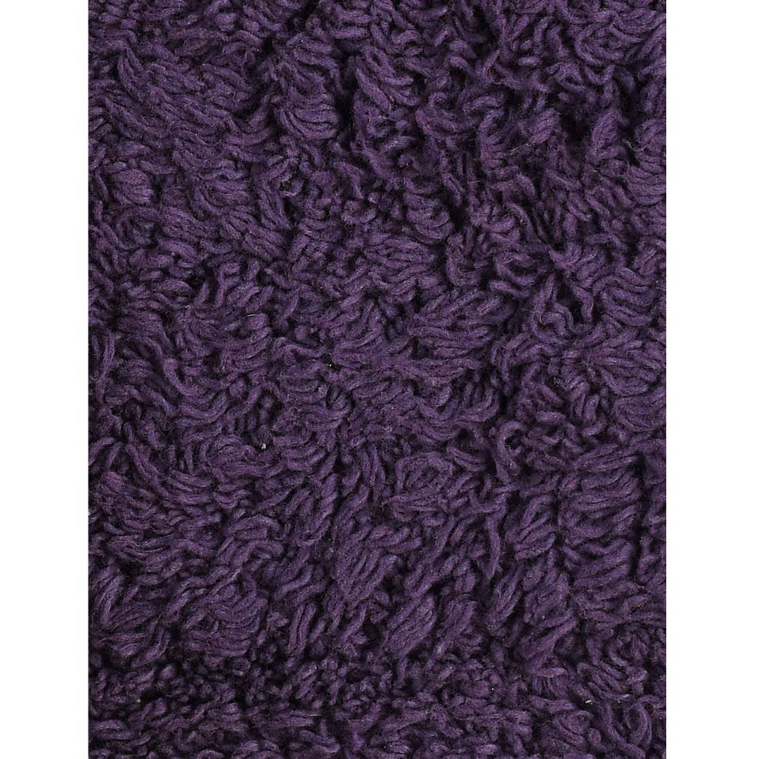Pack of 2 Anti-skid Solid Bathmat and Contour set Purple - Sashaaworld