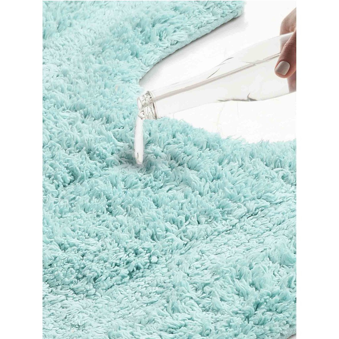 Pack of 2 Anti-skid Solid Bathmat and Contour set