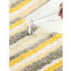 Pack of 2 Anti skid Striped Bathmat and Contour set
