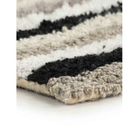 Pack of 2 Anti skid Striped Bathmat and Contour set