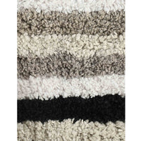 Pack of 2 Anti skid Striped Bathmat and Contour set