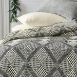 Cotton Throw Bedcover Black