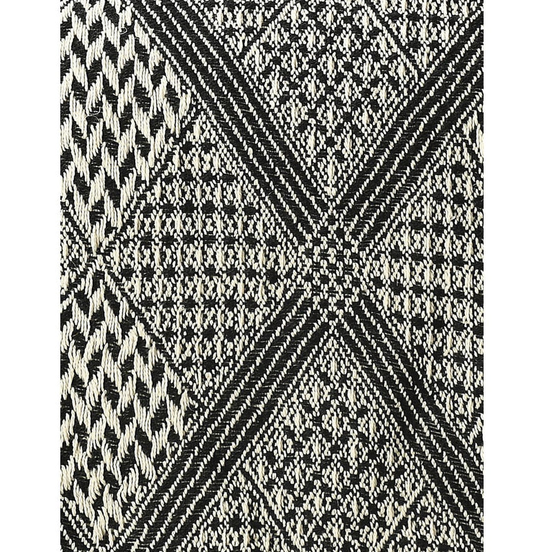 Cotton Throw Bedcover Black