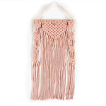 Light Pink Wall Hanging with wooden beads