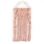 Light Pink Wall Hanging with wooden beads