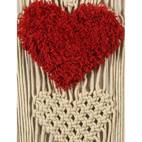 Red Heart Tufted Wall Hanging- sashaaworld