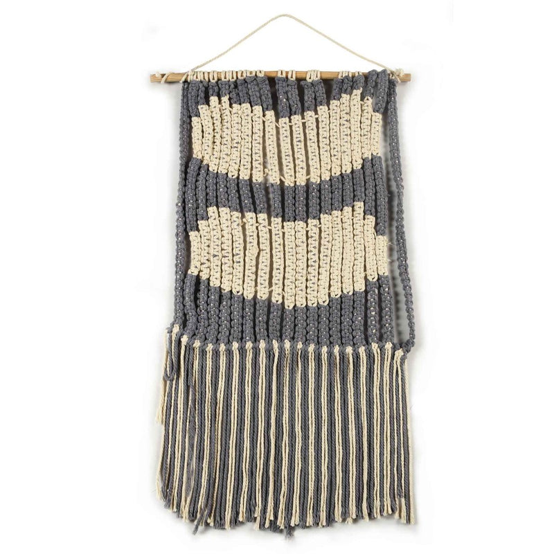 Natural Grey Heart Wall Hanging