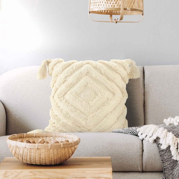 Diamond Tufted Throw Cushion Cover