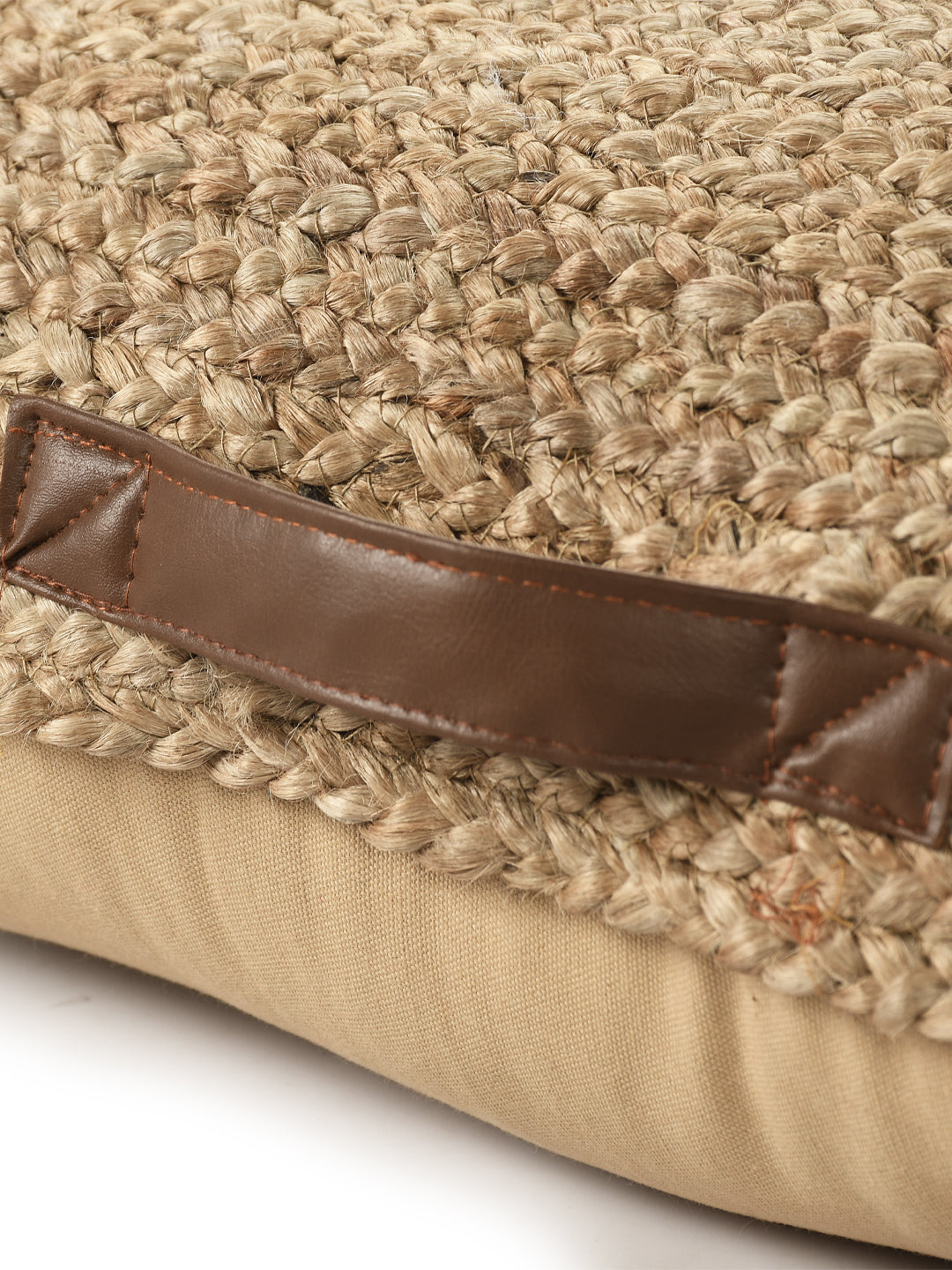 Square Jute Floor Cushion- Sashaaworld