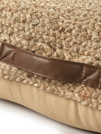 Square Jute Floor Cushion- Sashaaworld