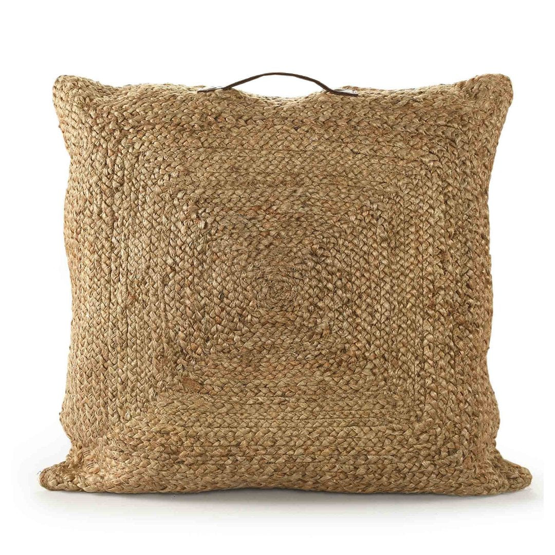 Square Jute Floor Cushion- Sashaaworld