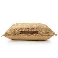 Square Jute Floor Cushion- Sashaaworld