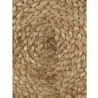 Braided  Round Jute Floor Cushion