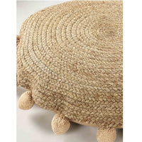 Braided  Round Jute Floor Cushion