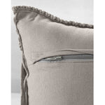 Grey Macrame Cushion with fringes