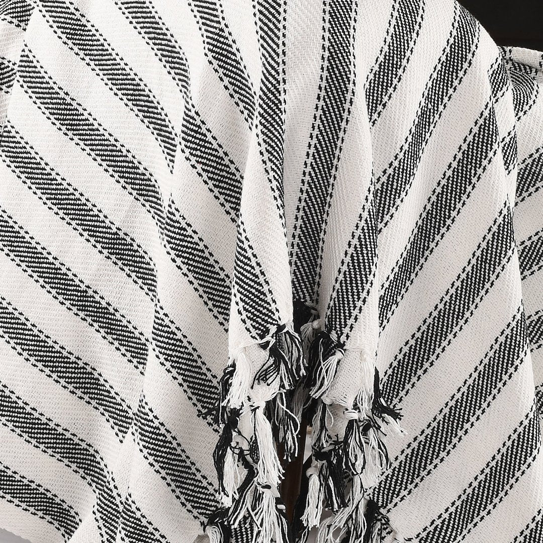 Striped Sofa Throw- sashaaworld