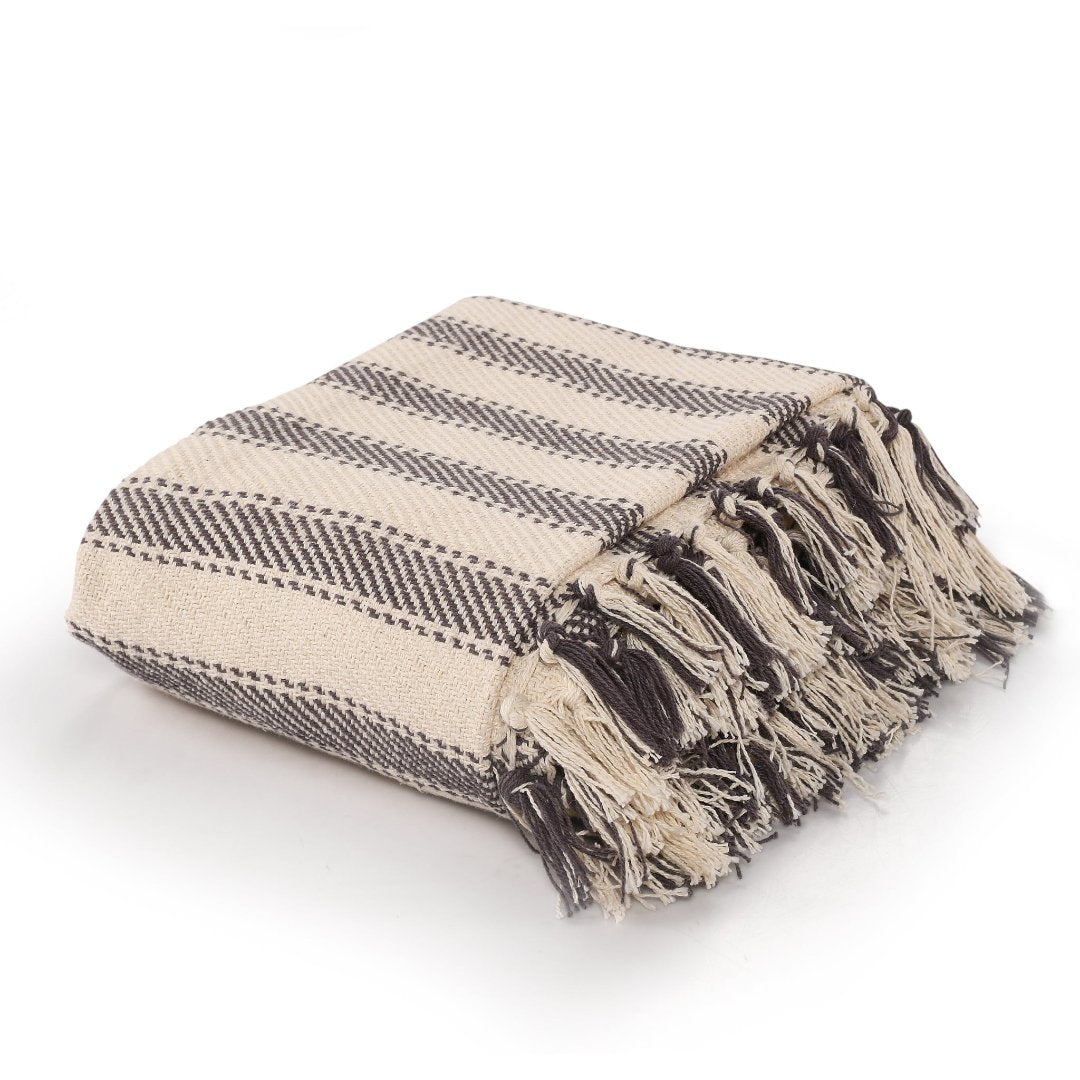 Striped Sofa Throw