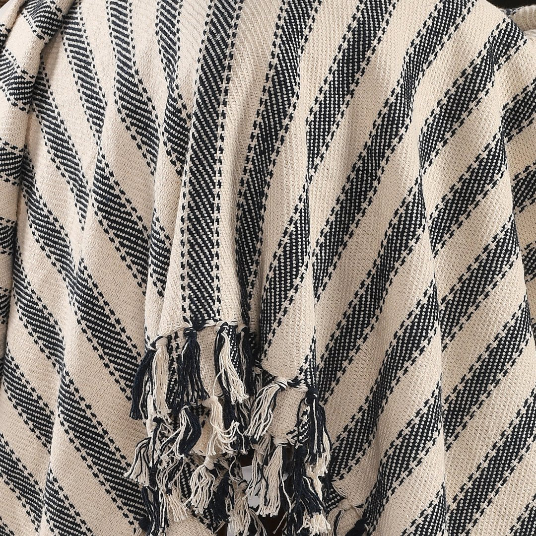 Striped Sofa Throw- sashaaworld