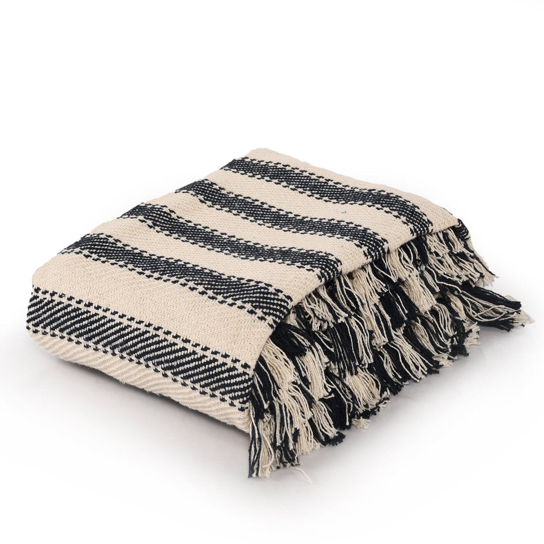 Striped Sofa Throw- sashaaworld