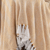 Spring-Hued Chevron Throw Yellow- sashaaworld