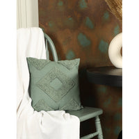 Green Loop Tufted Cushion Cover