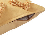 Tufted Cushion Cover in Mustard