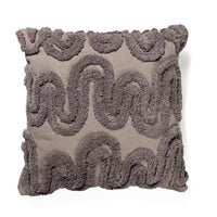 Grey Wave Cushion Cover - Sashaaworld