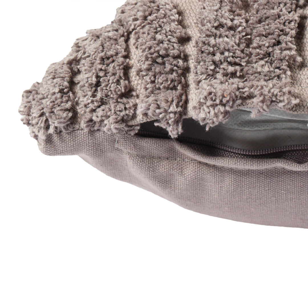 Grey Wave Cushion Cover - Sashaaworld