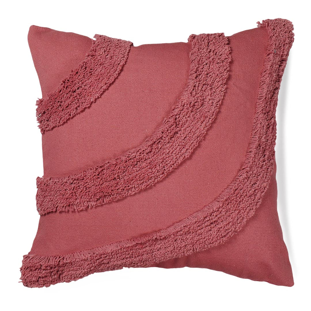 Rose Pink Curves Cushion Cover - Sashaa World 