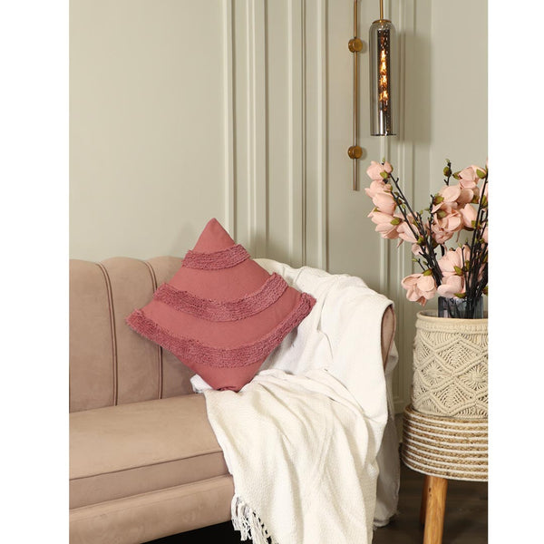 Rose Pink Curves Cushion Cover - Sashaa World 