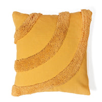 Yellow Curves Cushion Cover - Sashaa World