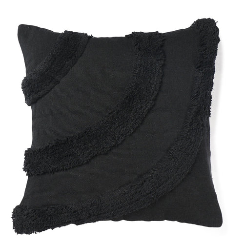 Black Curves Cushion Cover - Sashaa World 