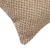 Brown Diamond Pattern Cushion Cover