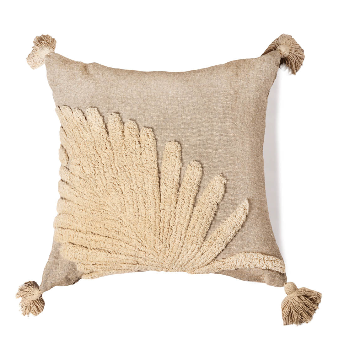 Leaf Tufted Cushion Cover