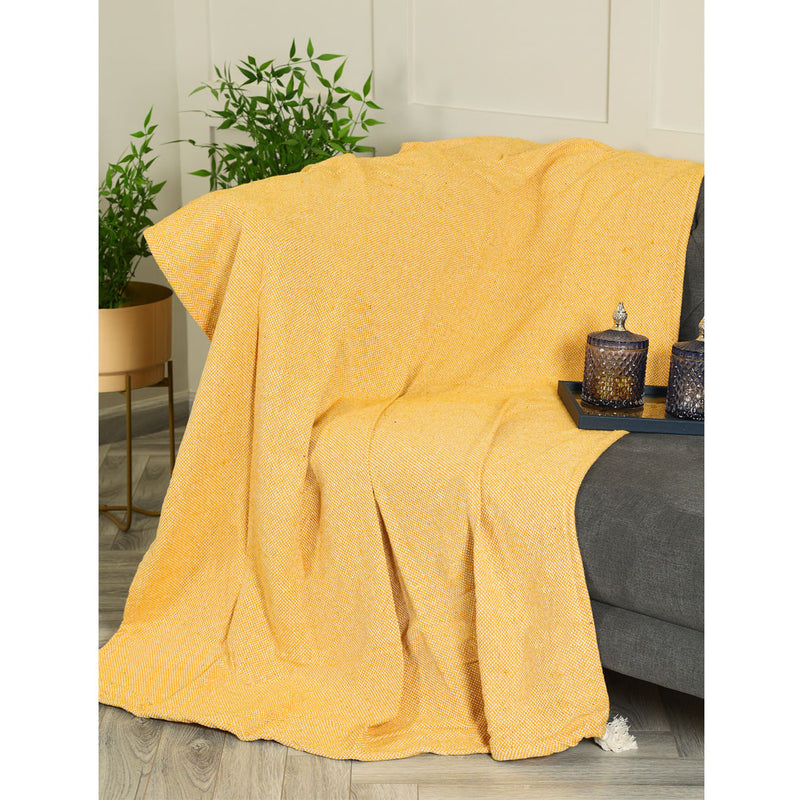 Yellow Contemporary Throw