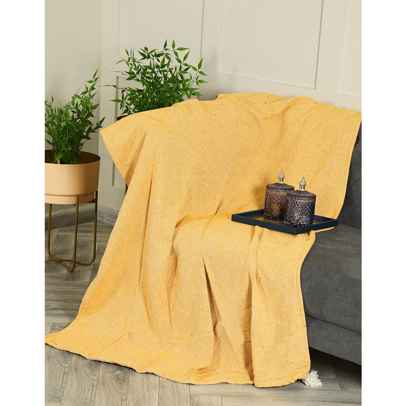 Yellow Contemporary Throw