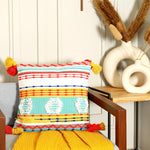 Handwoven Multi-Colored Cushion Cover