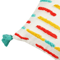 Multi-colored Striped Cushion Cover