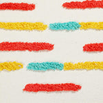 Multi-colored Striped Cushion Cover