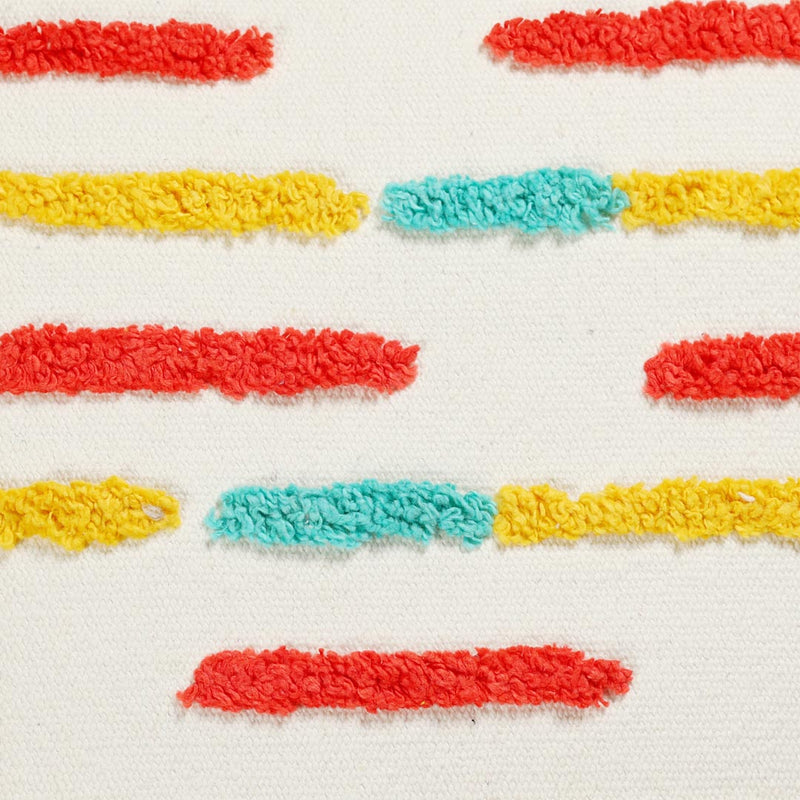 Multi-colored Striped Cushion Cover