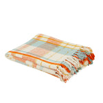 Mulit-colored Plaid Throw