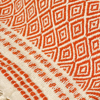 Red and White Throw