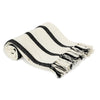 Broad Black Striped Throw