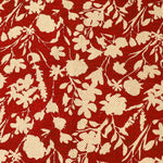 Red and White Nature Print Rug